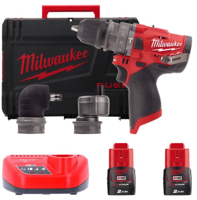 Дриль-шурупокрут з ударом акумуляторний MILWAUKEE, M12 FPDXKIT-202X