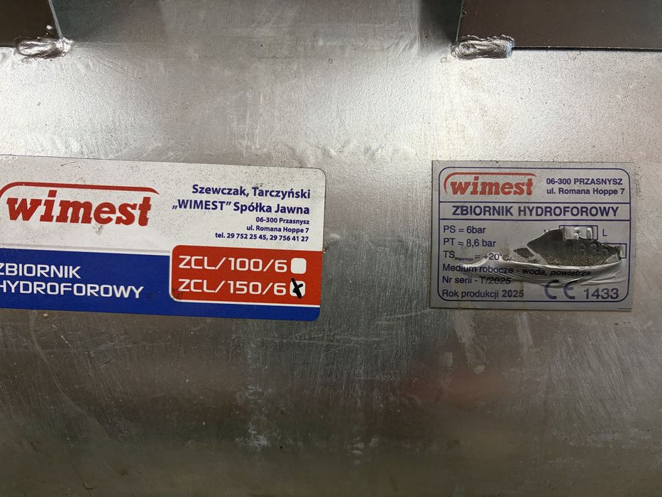 Zbiornik hydroforowy 150l