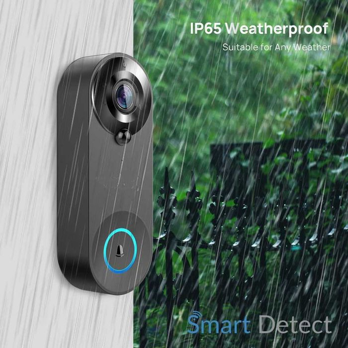 +КАРТА 64GB! Розумний домофон TUYA Video Doorbell|4400mAh Wi-Fi(1080)