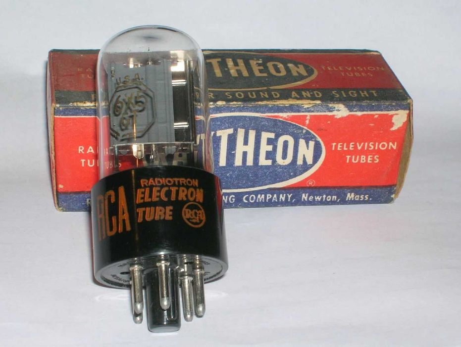 6X5 GT válvula electrónica rectificadora, nova de stock antigo