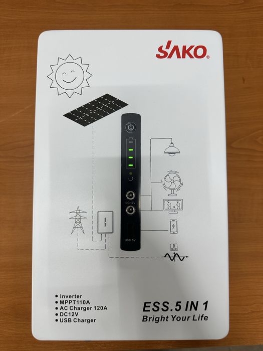 Зарядная станция Sako Alpha-ESS-500W/1KWh / 500 Вт / 1004.8 Вт⋅ч / LiFePO4 настенная