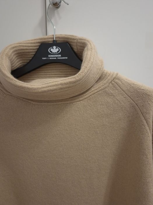 Massimo Dutti damski sweter roz M/L wełna
