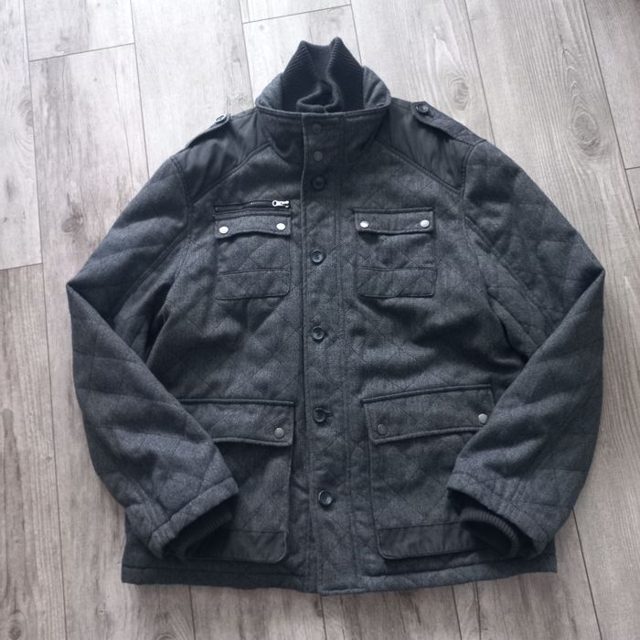 Ciepła męska kurtka jodełka rozm.2XL /XXL