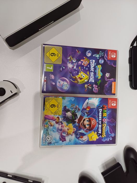 Nintendo switch OLED + чехол з 2 іграми