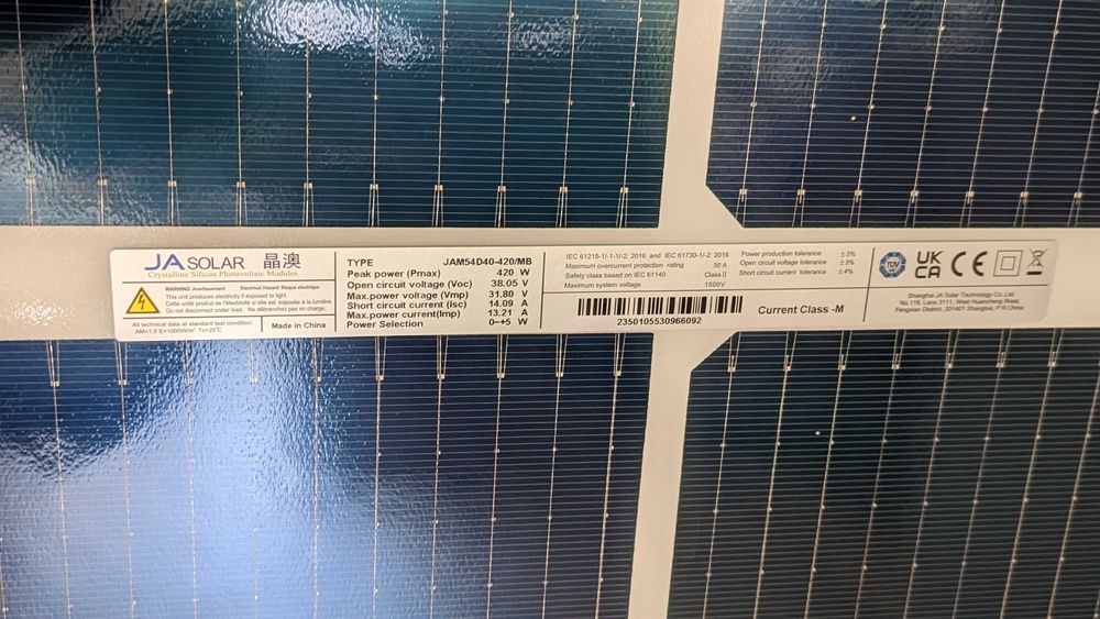 Сонячна панель JA Solar 420 Вт