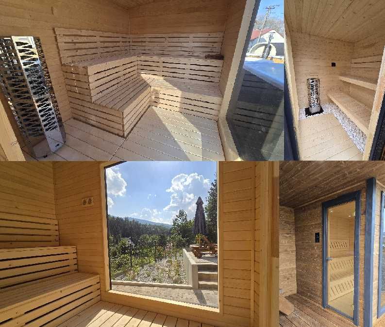 Sauna ogrodowa, beczka, bania, szkieletowa --od producenta--