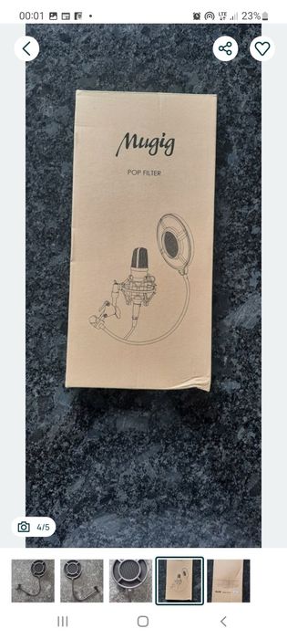 Filtr studyjny do mikrofonu Pop