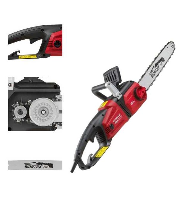 Електрична ланцюгова пила WORTEX 40 см, 2400 Вт, пряма модель
