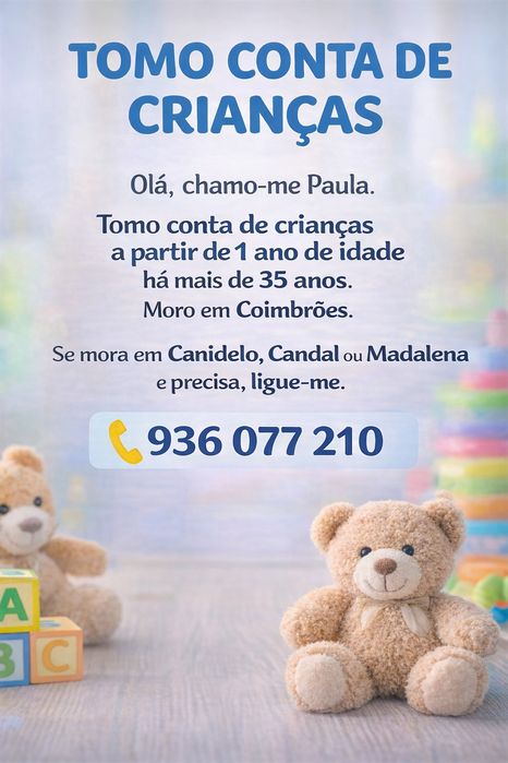 Ama de crianças a partir de 1 ano