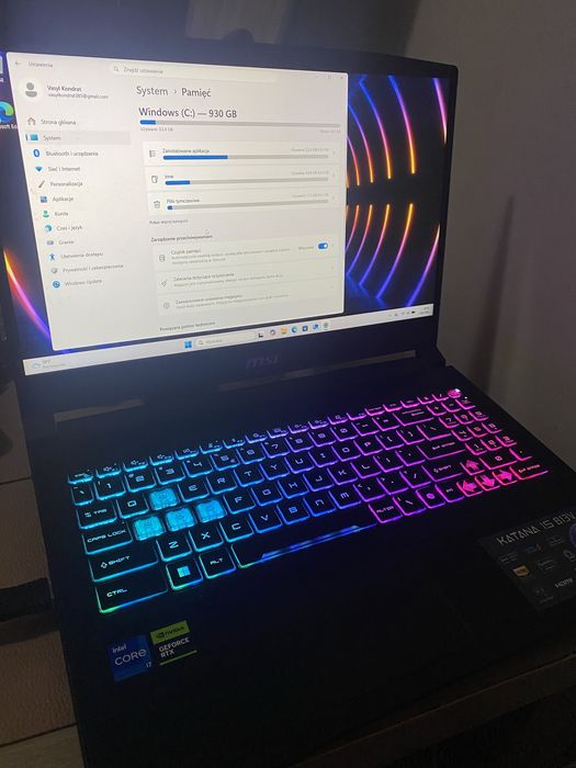 Sprzedam laptop gamingowy MSI Katana 15 B13V