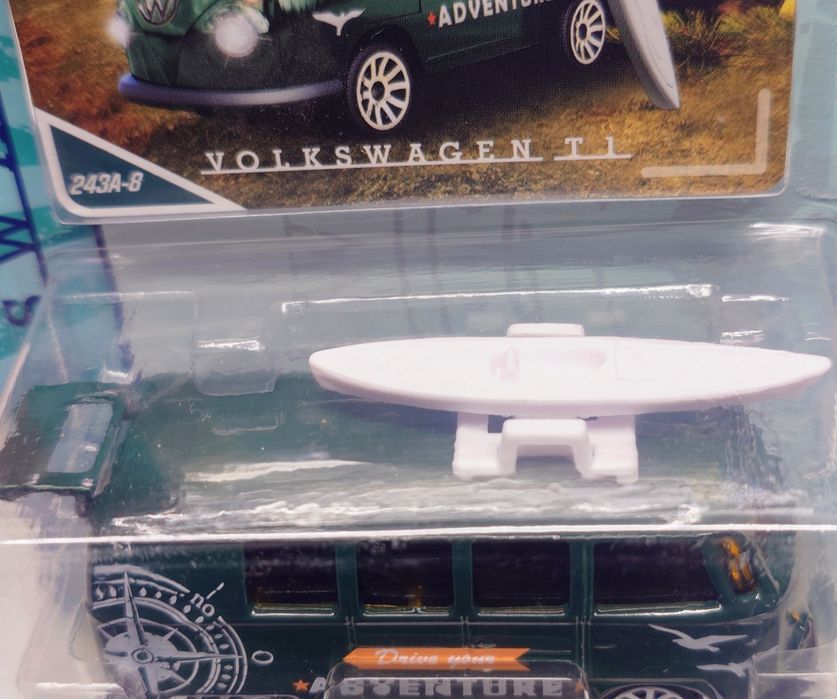 Majorette Volkswagen T1 VW camper bus surfer surfing kamper van deska
