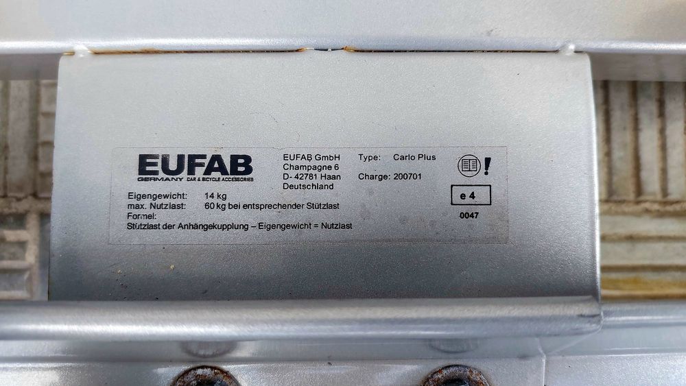 Велокріплення Eufab Carlo Plus