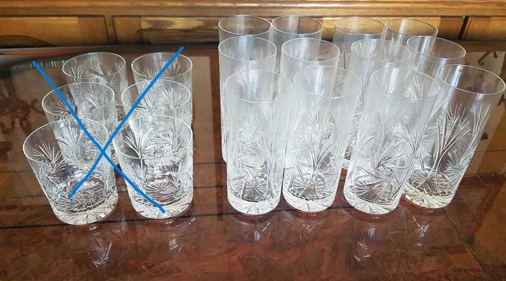 polskie kryształy - szklanka long drink, koniakówka