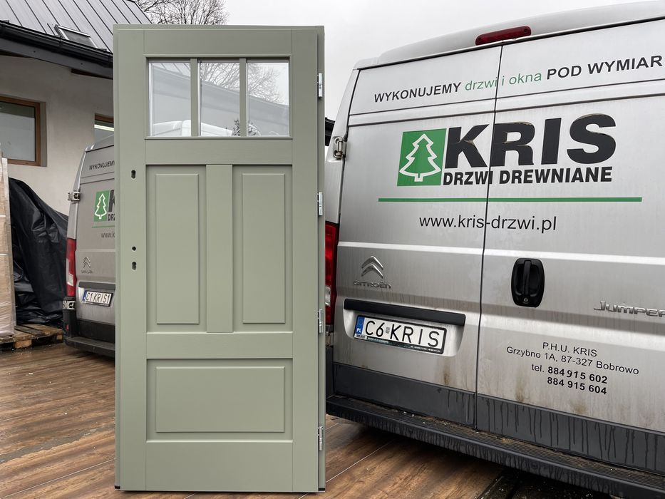 Drzwi drewniane zewnętrzne ocieplaneMONTAŻczyste powietrze CAŁA POLSKA