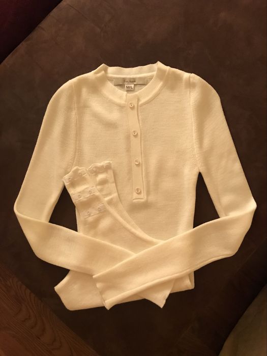 Боди, теплый, молочный р-р М