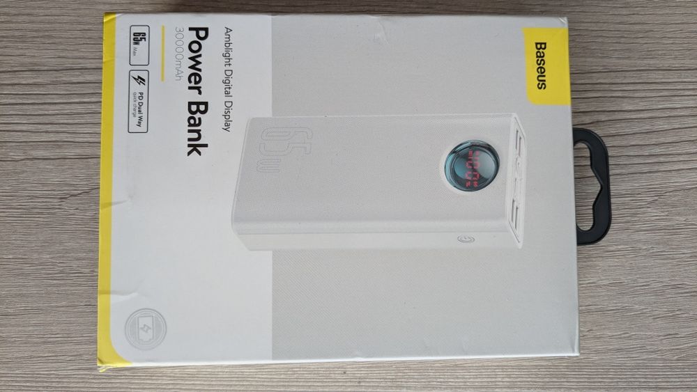 Павербанк 30000 mAh BASEUS Amblight Digital Display Quick Charge 65W