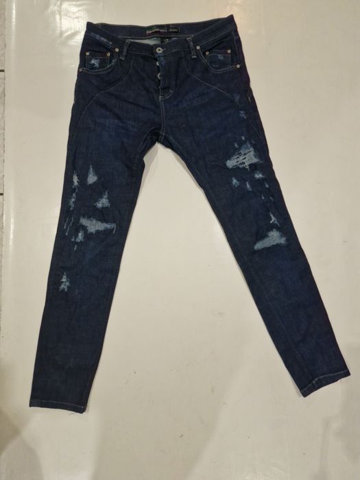 Spodnie Please  dżinsy z dziurami roz,M,38,36,S  jeansowe przetarciami