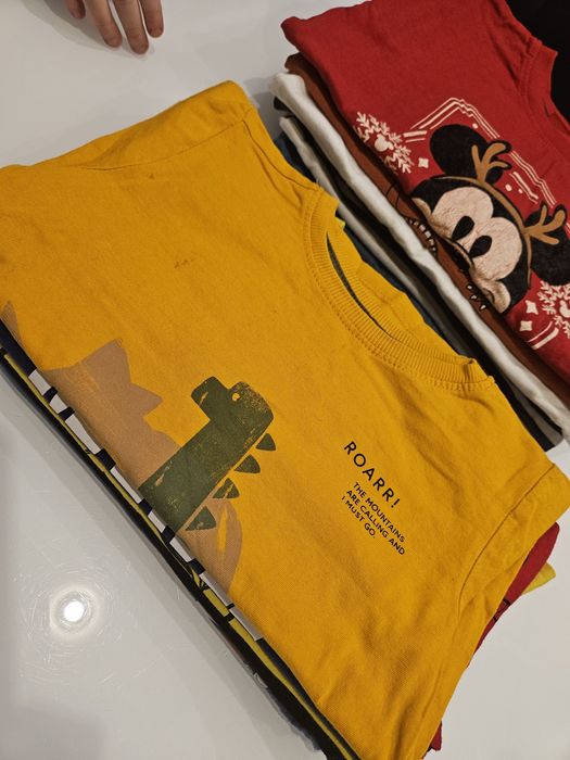 Zestaw 10 bluzek z długim rękawem dla chłopca r.98