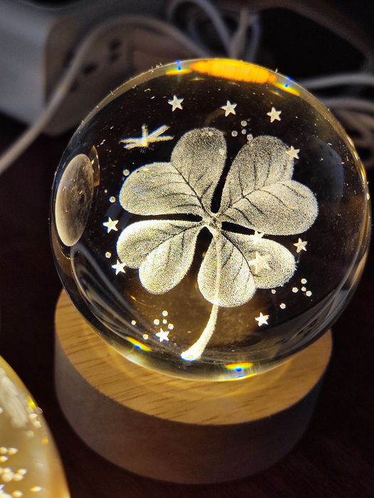 Декоративный 3D ночник хрустальный шар, нічник в кімнату, дитячу