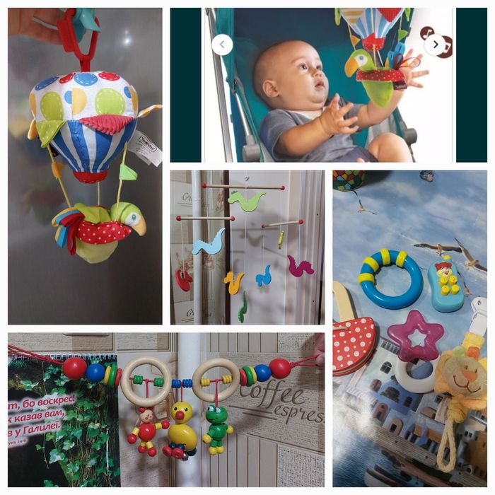 Игрушка-подвеска музыкальная "Повітряна куля", подвески