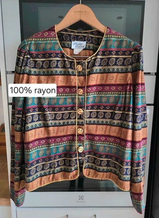 Marynarka żakiet vintage z USA 42 etno boho retro