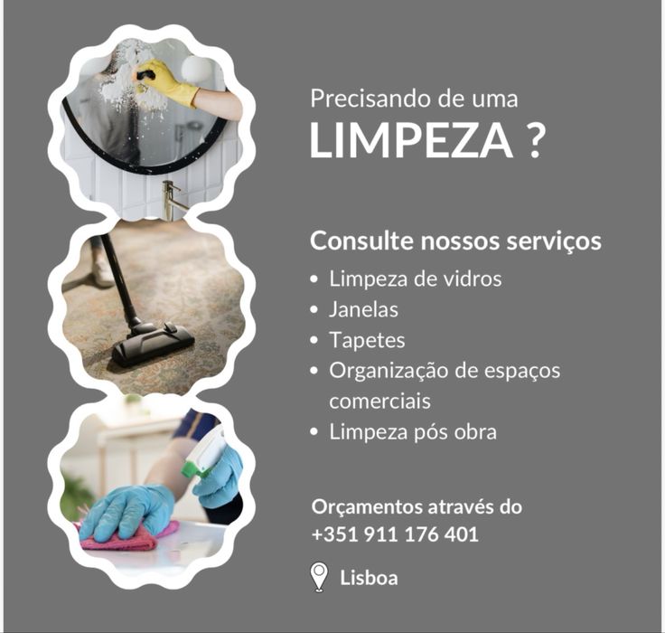 Limpeza com qualidade, confiança e capricho. Deixamos seu ambiente limpo, organizado e pronto para o seu dia!