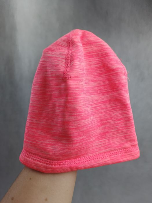 H&M czapka damska sportowa neon różowa nowa elastyczna ocieplana
