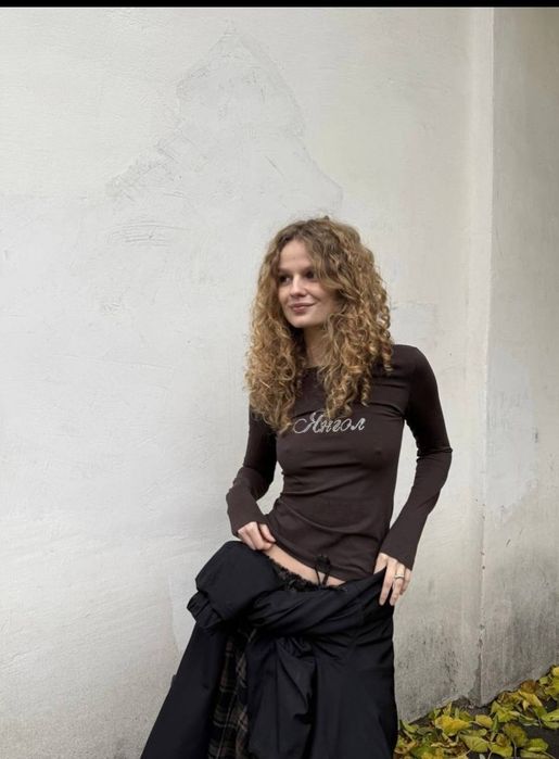 Лонг жіночий зі стразами Янгол р.S