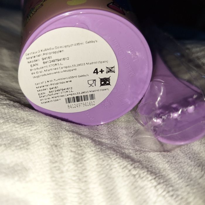 Kubeczki koci domek gabi sztućce