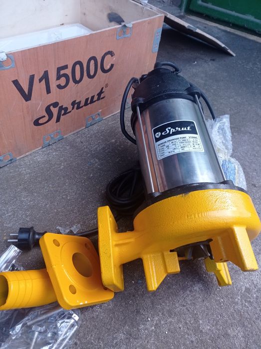 Дренажно-фекальний насос Sprut V1500C з ріжучим механізмом