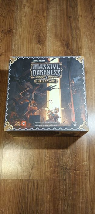 Massive Darkness 2 Hellscape + 4 dodatki + insert + koszulki premium
