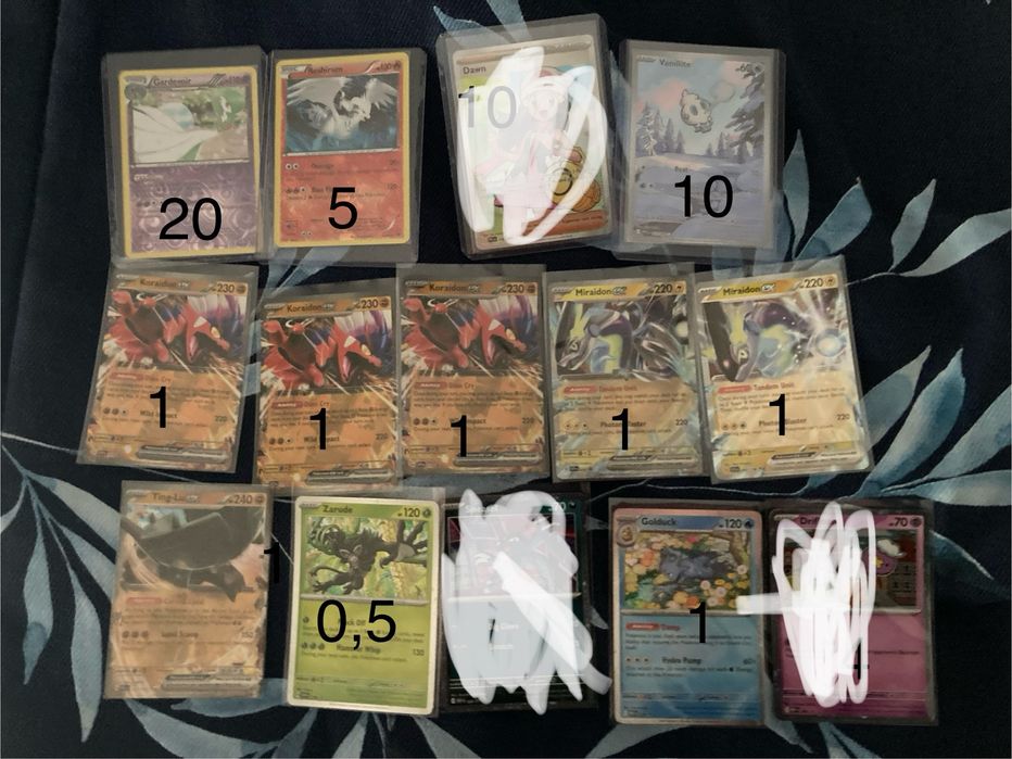 Cartas pokemon todas nm varios hits