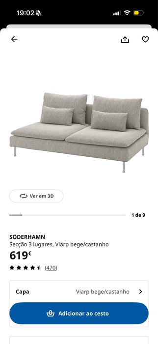 Sofá - IKEA Soderhamn