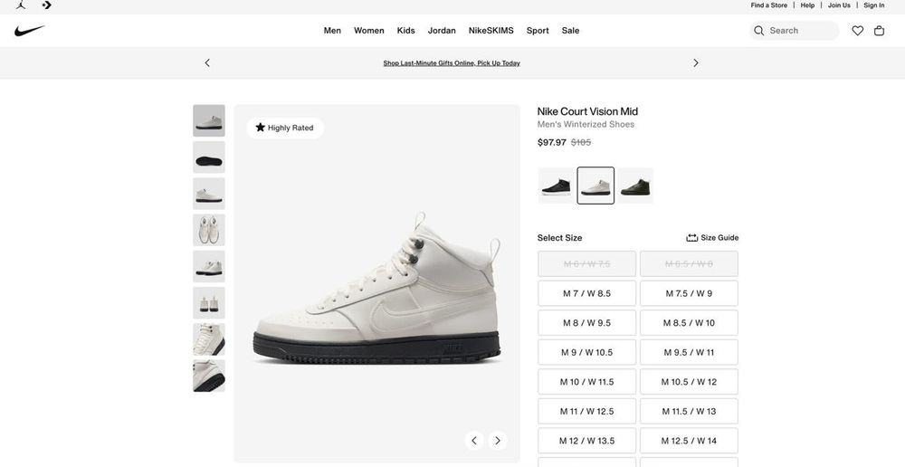 Продам новые ботинки Nike