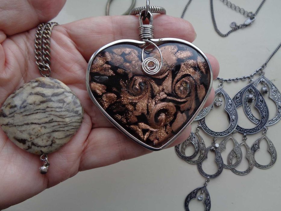 біжутерія Етніка метал мурано-скло яшма вінтаж