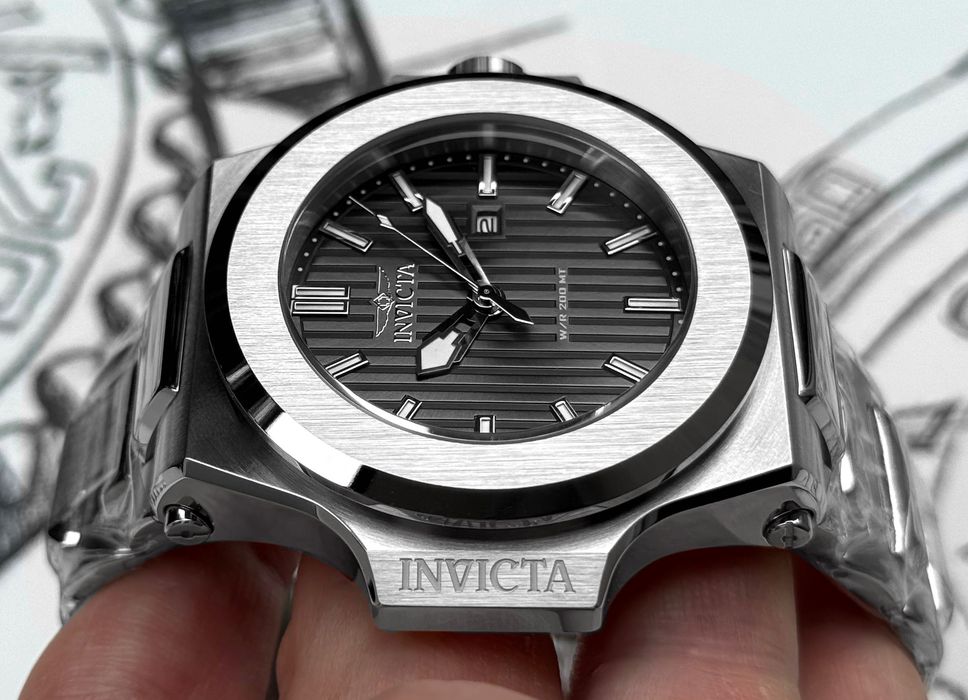Чоловічий годинник Invicta Akula 34730 Gunmetal 50 мм. 200 MT