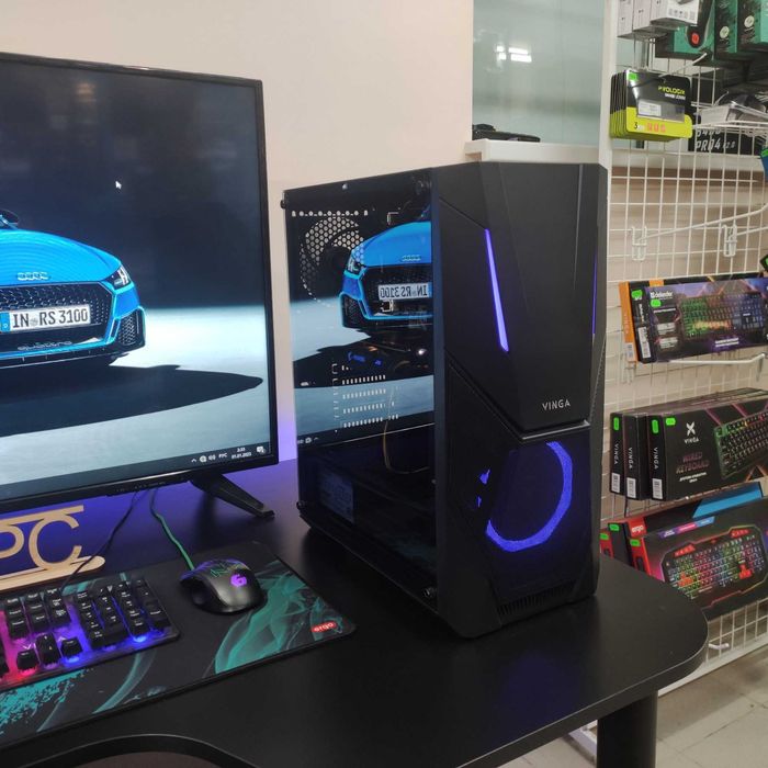 Компютер Новый Ryzen 5 5500, 16GB DDR4, Gigabyte RX 570, SSD 512GB m2