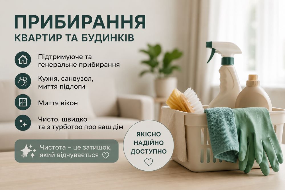 Прибирання квартир