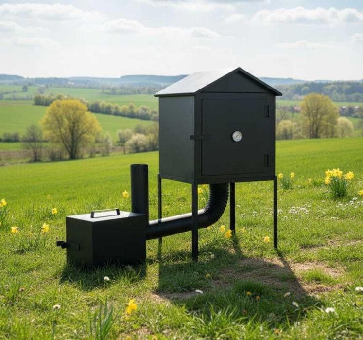 Wędzarnia metalowa z drzwiczkami