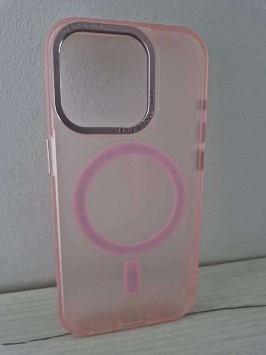 Liavec AG Magsafe Case do Iphone 15 Pro Max jasnoróżowy