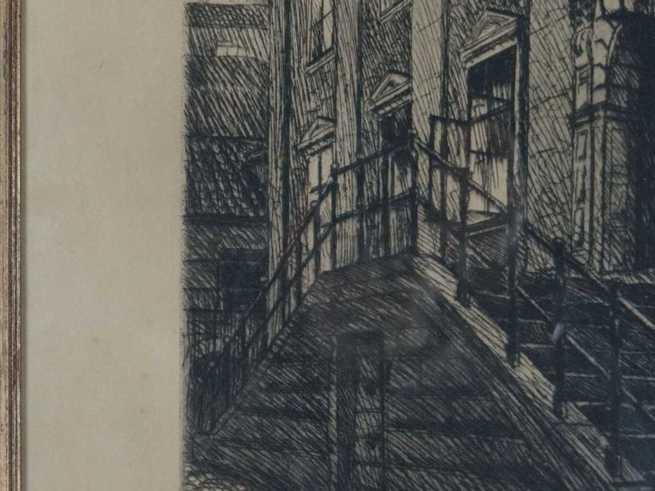 Obraz litografia 1918 r O.Hyndsburg