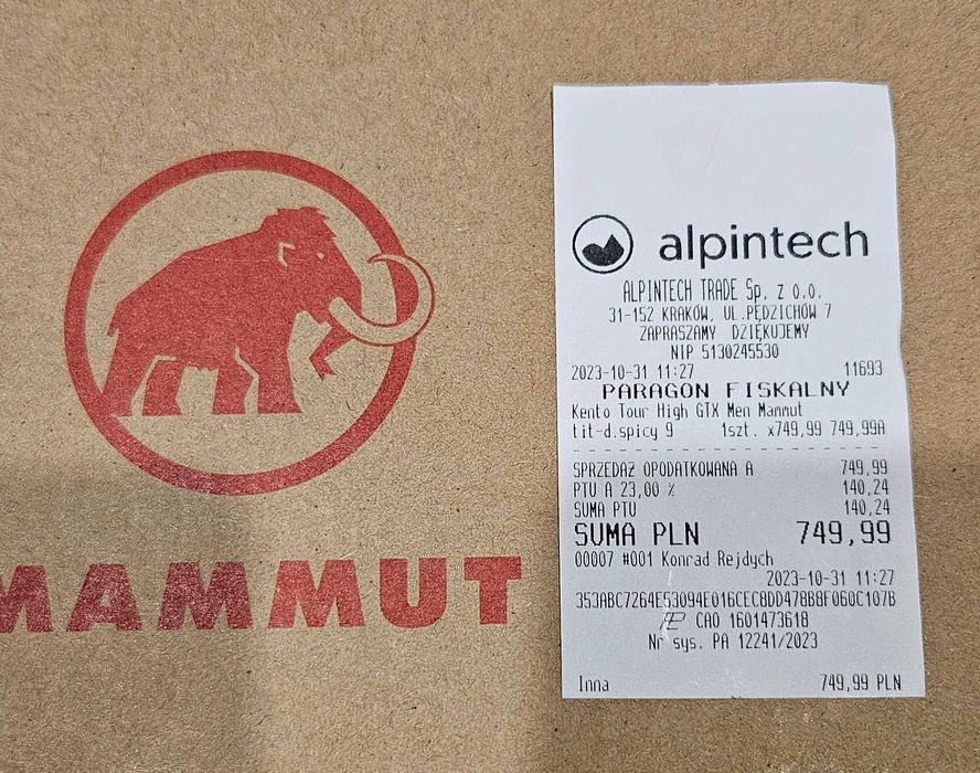 Mammut KENTO TOUR HIGH GTX (Gore-Tex) 43 1/3