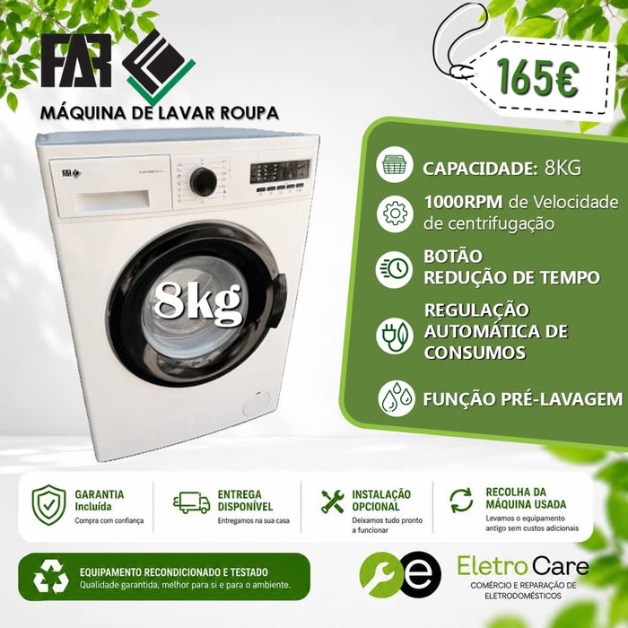 Máquinas de lavar (ENTREGA E GARANTIA)
