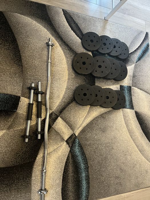 gryf łamany hantle i obciążenia