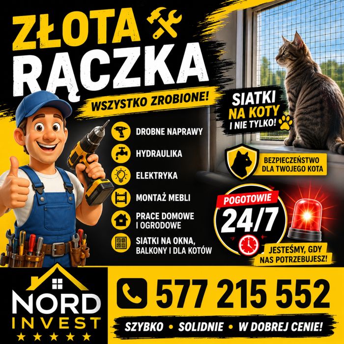 Złota rączka | Pomoc techniczna | Poznań + 50 km