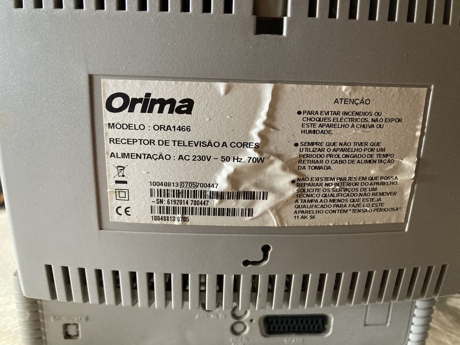 TV Orima a cores com dispositivo TDT