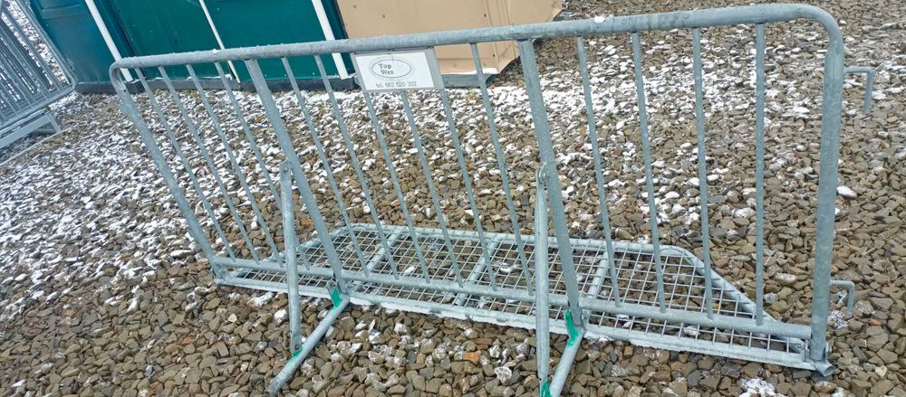 Barierka ocynk ciężka sceniczna zaporowa policyjna