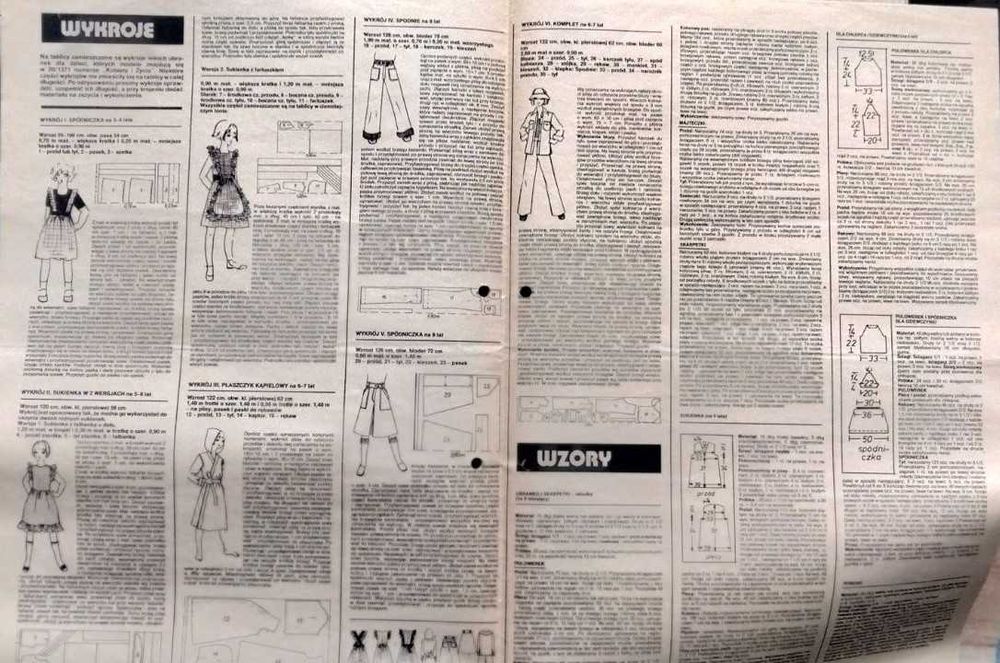 "Wzory i wykroje" dodatek do tygodnika Kobieta i Życie 50 numerów