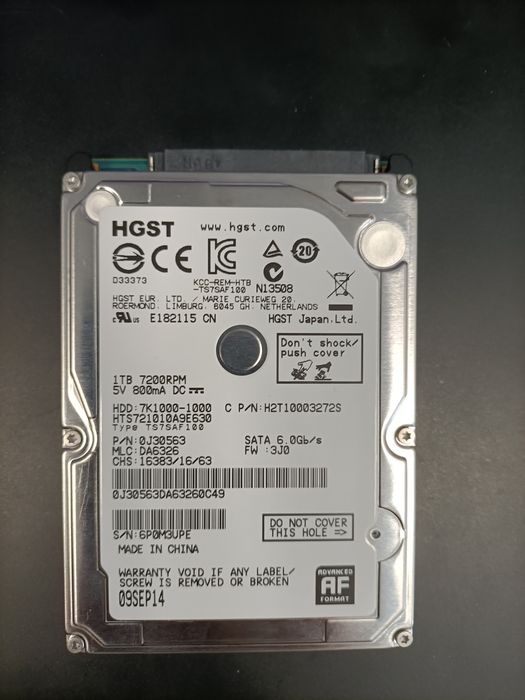 Disco HDD 1TB 7200RPM