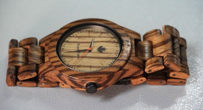 Drewniany zegarek Woodwatch oryginalny męski Deborah z drewna